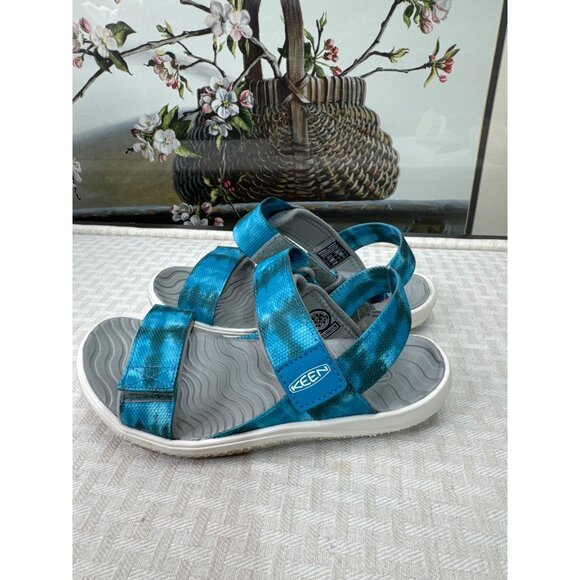 Keen Kids Water Sandals Size 13 Blue/Gray Adjustable Straps - Picture 1 of 7